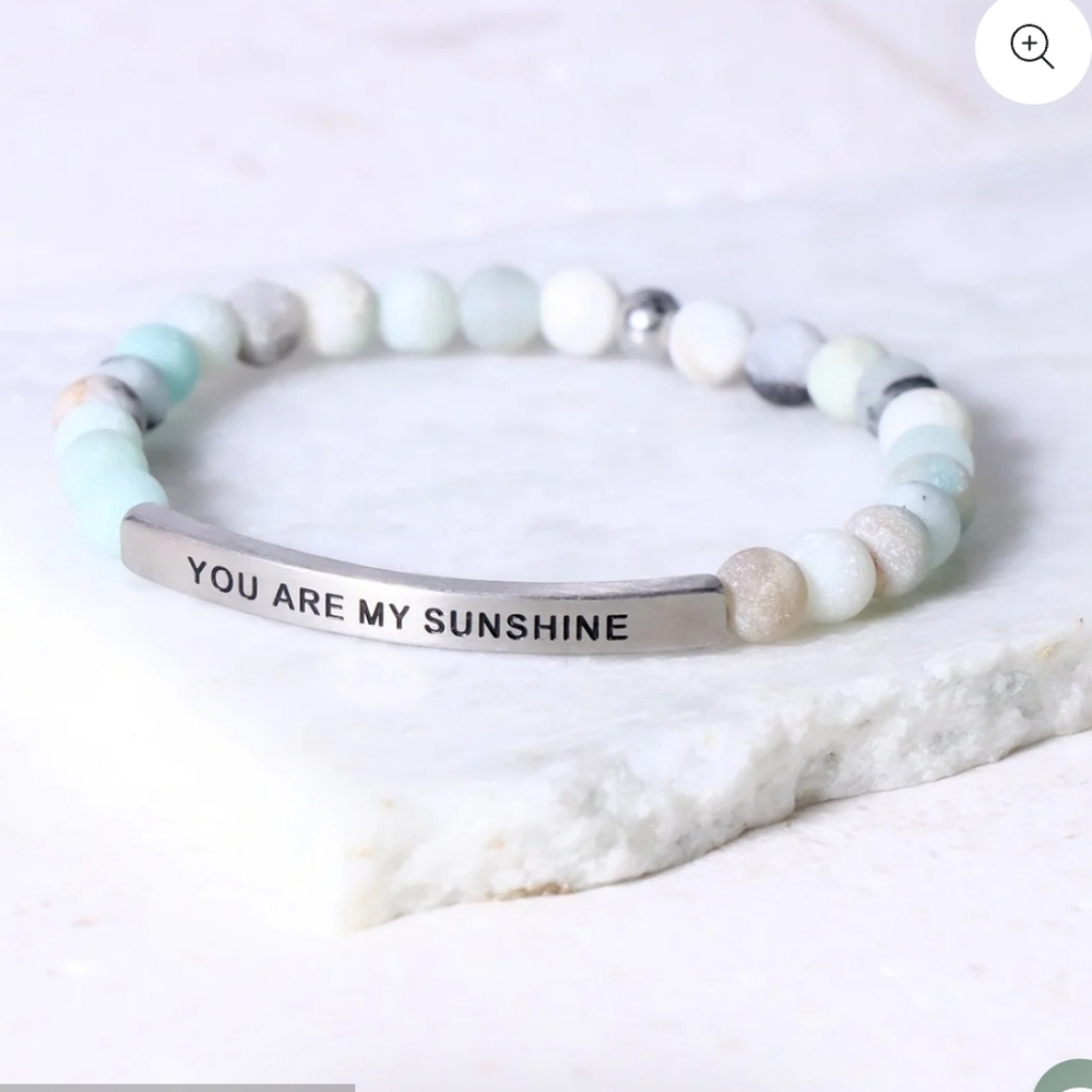 Inspiration Co You Are My Sunshine Amazonite Bracelet